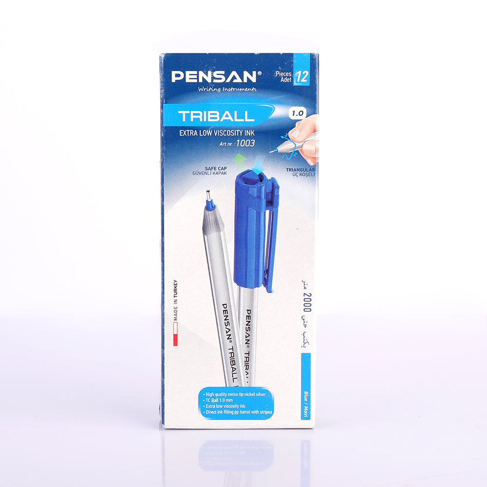 Pensan Triball Pen - Triangular pen - pack of 12