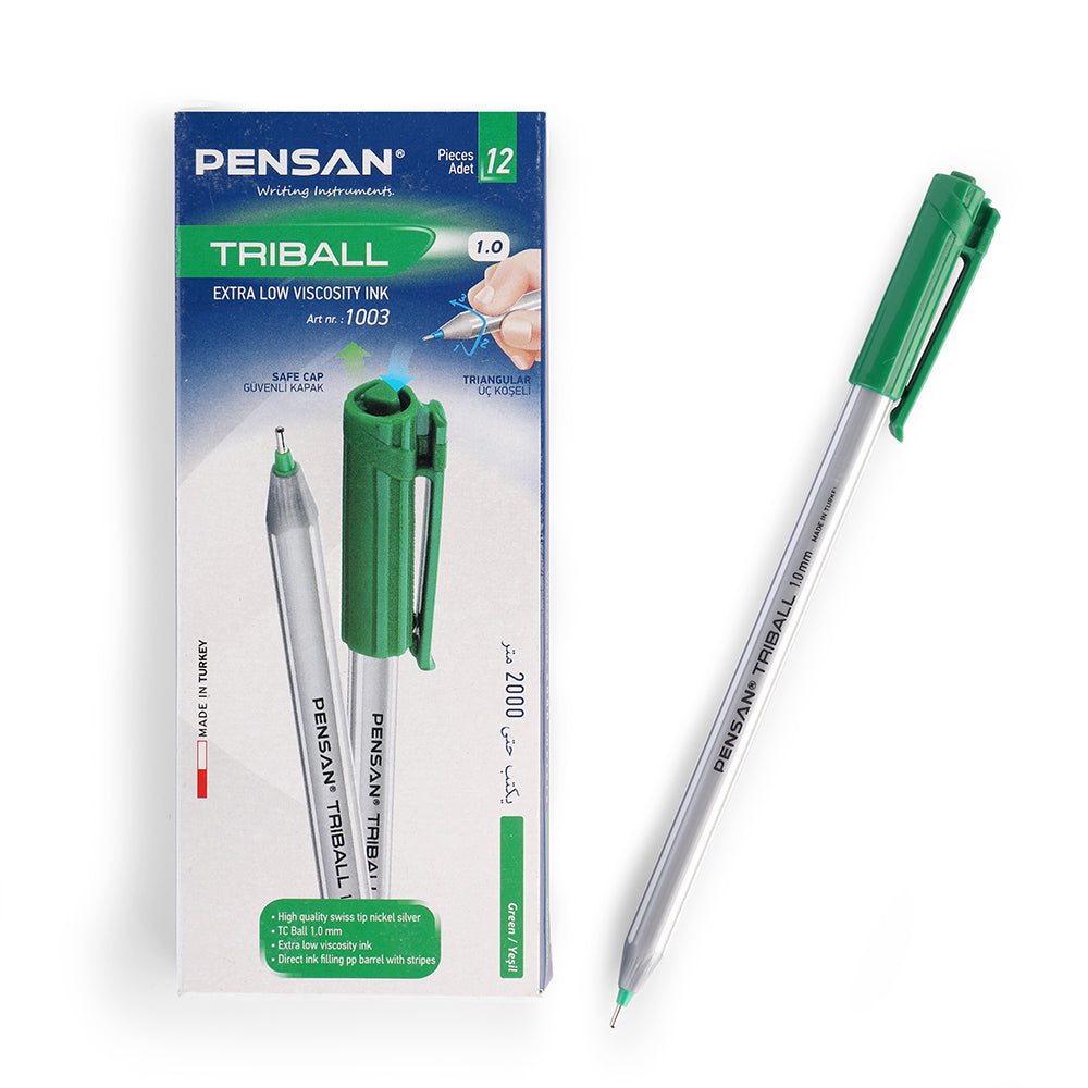 Pensan Triball Pen - Triangular pen - pack of 12