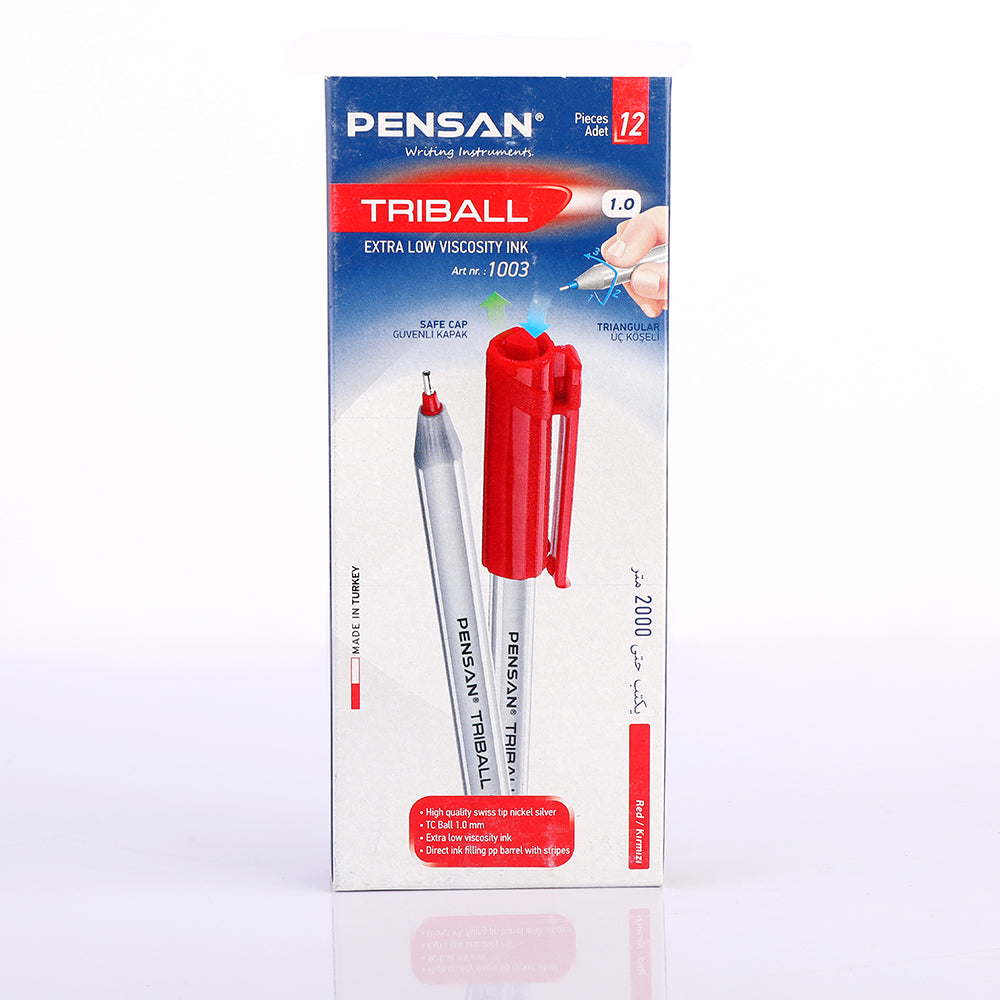 Pensan Triball Pen - Triangular pen - pack of 12