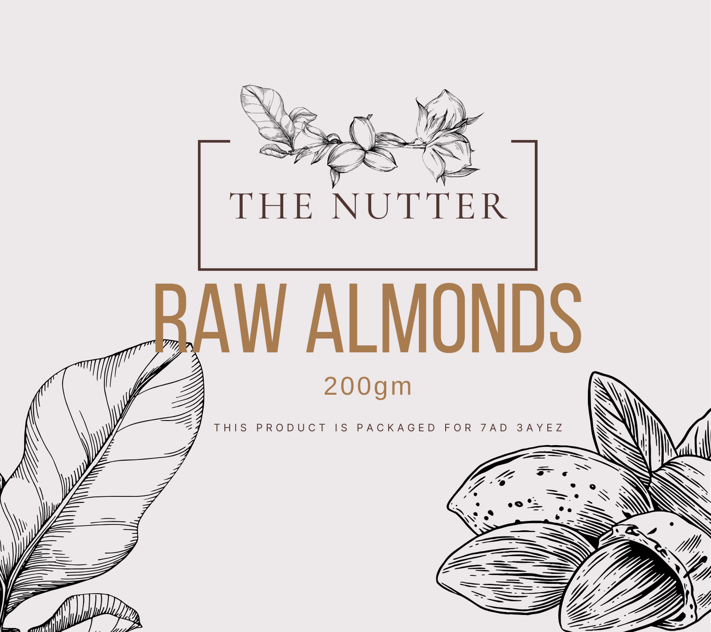 Raw Almonds - لوز نى