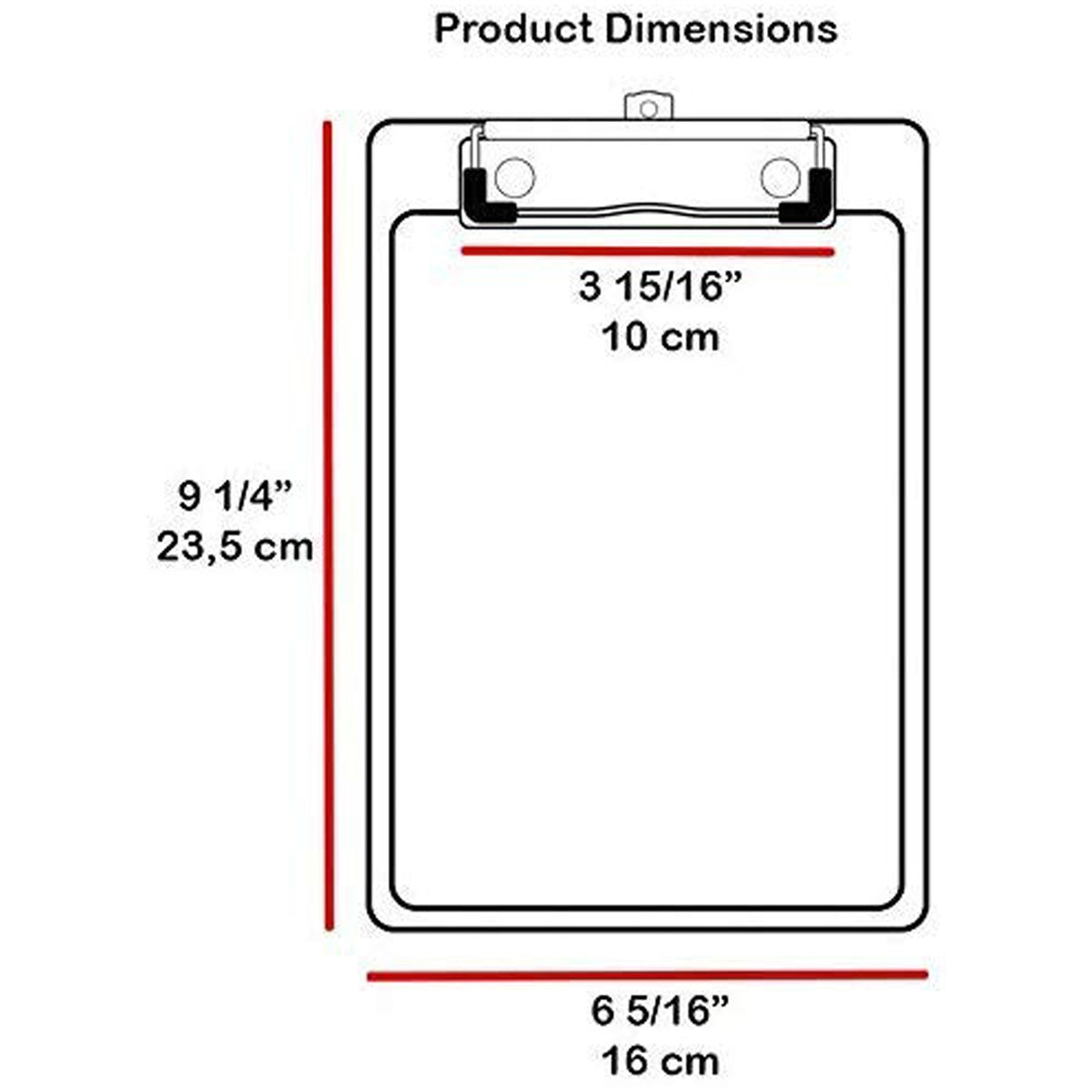 Clipboard A5 size - metal clip