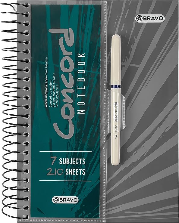 Bravo 7 subjects 210 sheets notebook Size A4