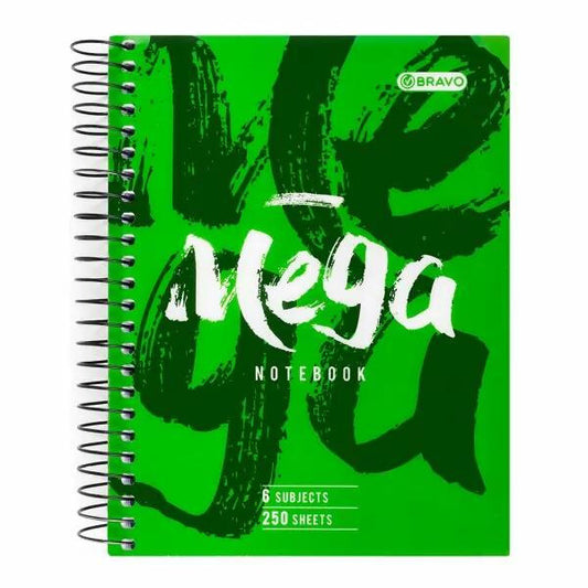 Bravo mega notebook 6 subject 250 sheets - A4