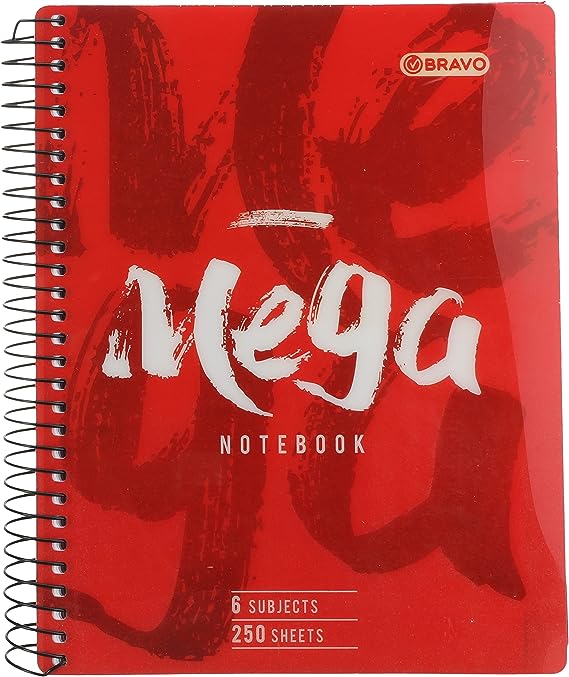 Bravo mega notebook 6 subject 250 sheets - A4