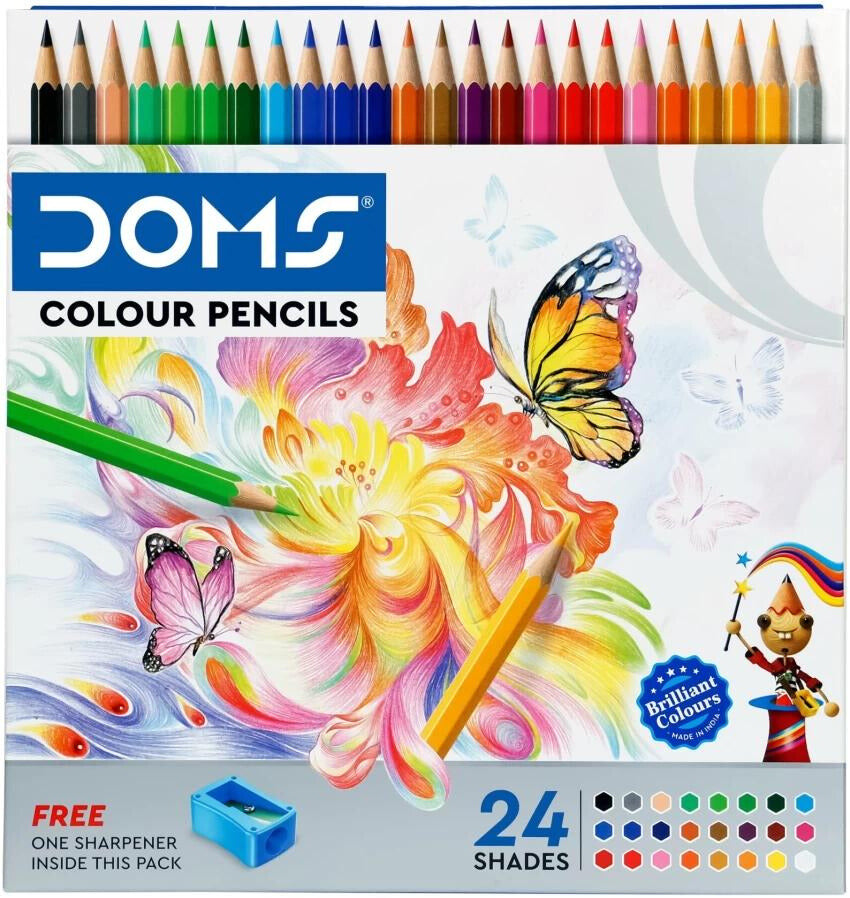 Doms Color pencils 24 shades - full size