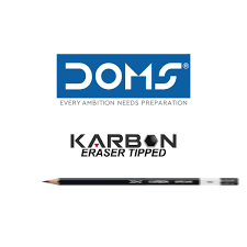 Doms Karbon - eraser tipped - pack of 10 pencil