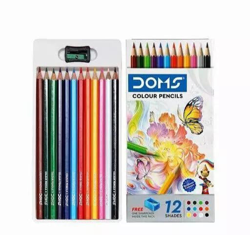 Doms Color pencils 12 shades - short