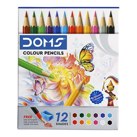 Doms Color pencils 12 shades - short