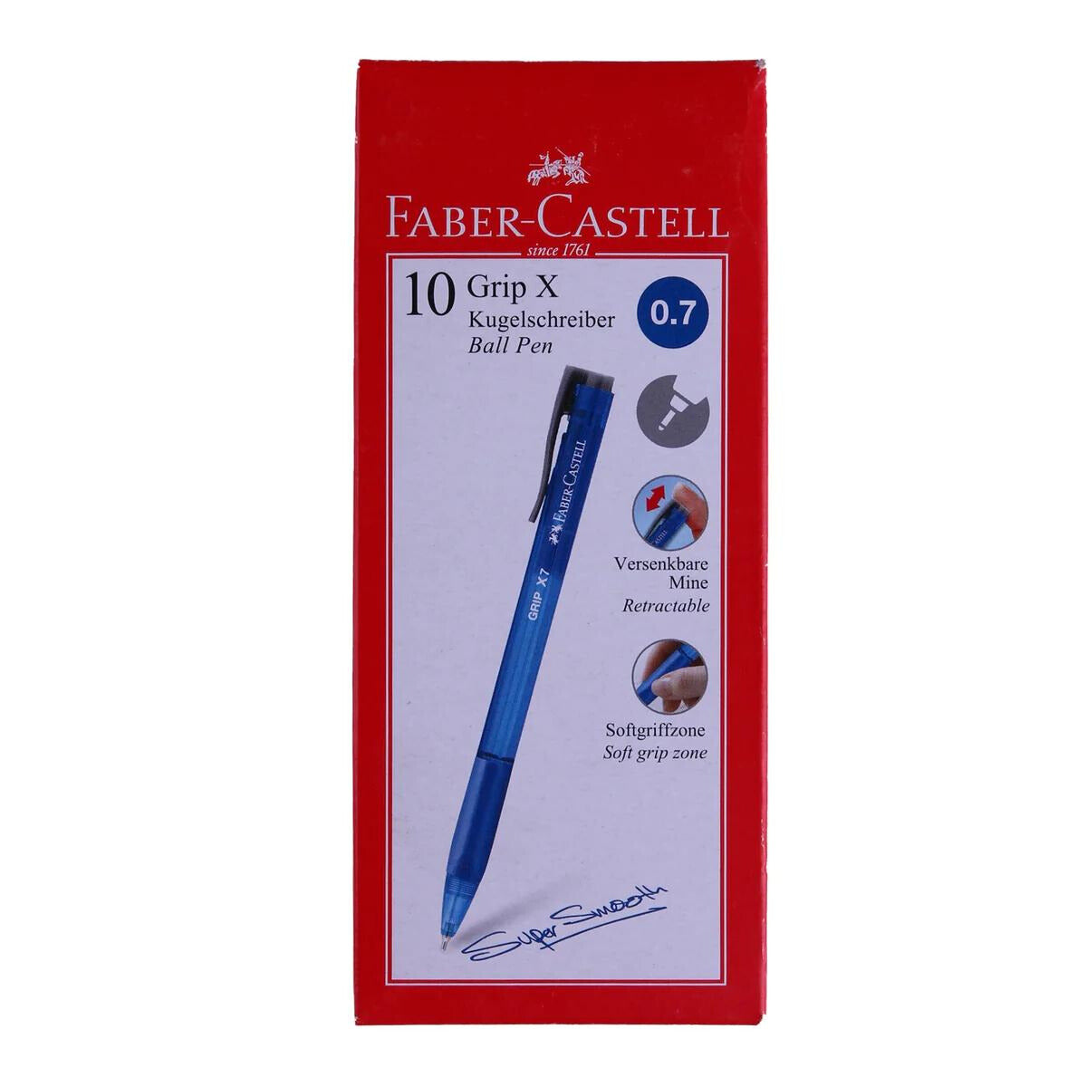 Faber Castell ball pen 0.7mm  Grip X - Super Smooth