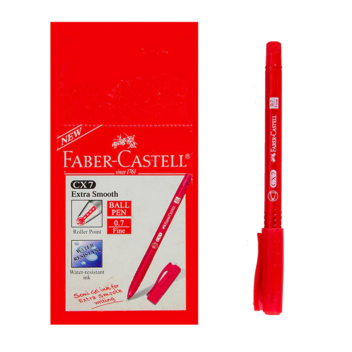 Faber Castell ball pen 0.7m - Extra smooth- Pack of 10