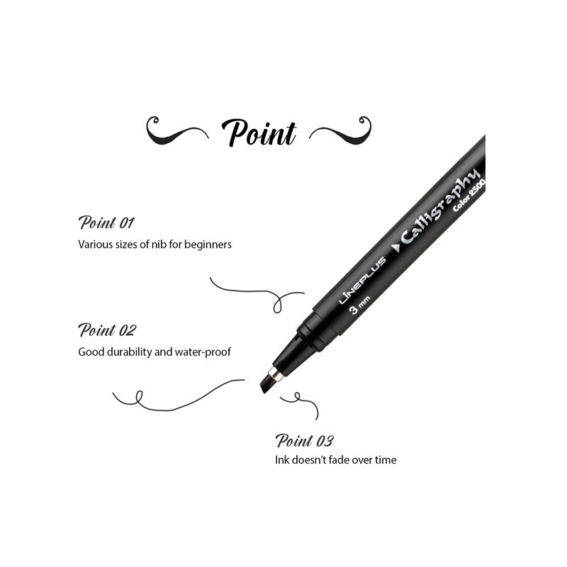 Calligraphy pen Black 3mm