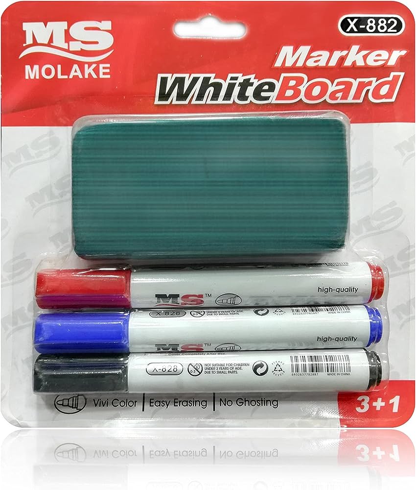 Whiteboard Marker set with whiteboard eraser