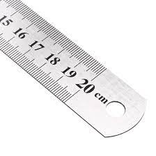 Metal ruler 20cm