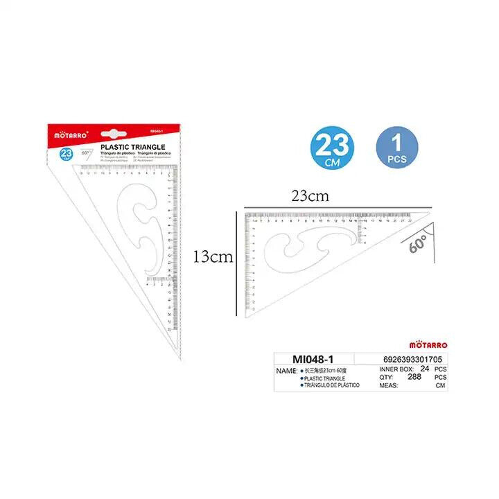 Motarro Plastic triangle 23cm - French curve