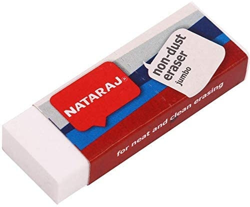 NATARAJ non-dust Jumbo eraser - 3pcs