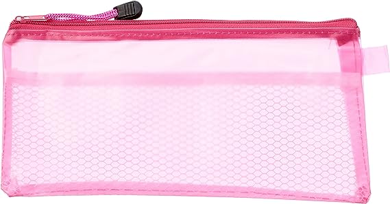 Fabric pencil case with zipper, 12x23 cm