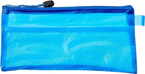 Fabric pencil case with zipper, 12x23 cm