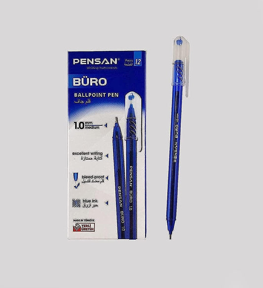 Pensan buro ballpoint pens - pack of 12