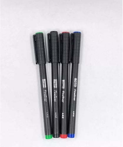 Roto Fineliner Ballpoint pen 4 colors - pack of 4