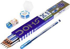 Doms 2B Xtra Super dark pencils  - pack of 12 with eraser and sharpener