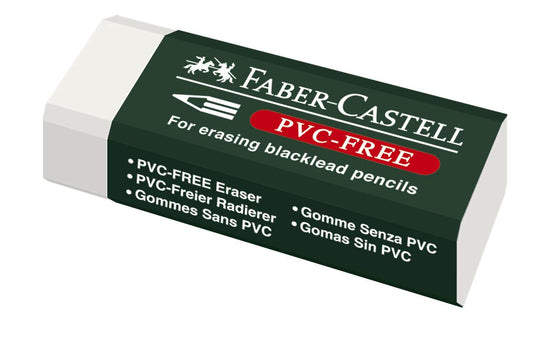 Faber Castell eraser - White,  PVC Free