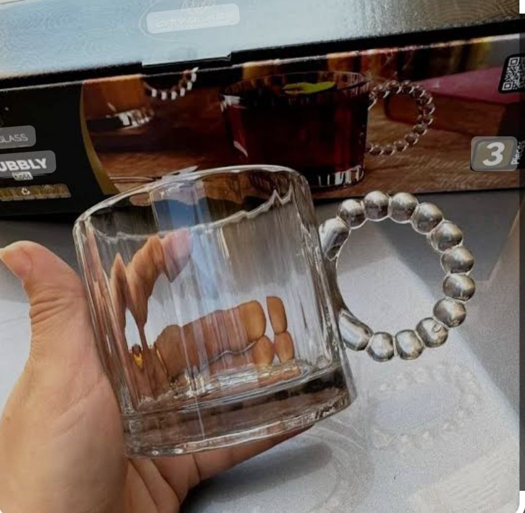 Ramadan Tea cups set of 3 -  طقم كبيات شاى 3 قطع رمضان