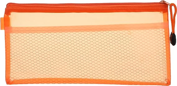 Fabric pencil case with zipper, 12x23 cm